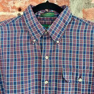 VTG Hathaway Clan Tartan Men's Shirt L 22.5x28